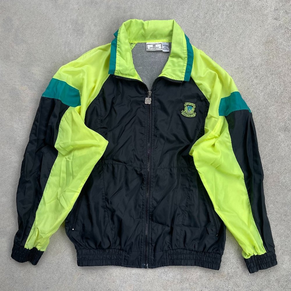 Givenchy Activewear 100% Nylon Windbreaker Full Zip Jacket - size L